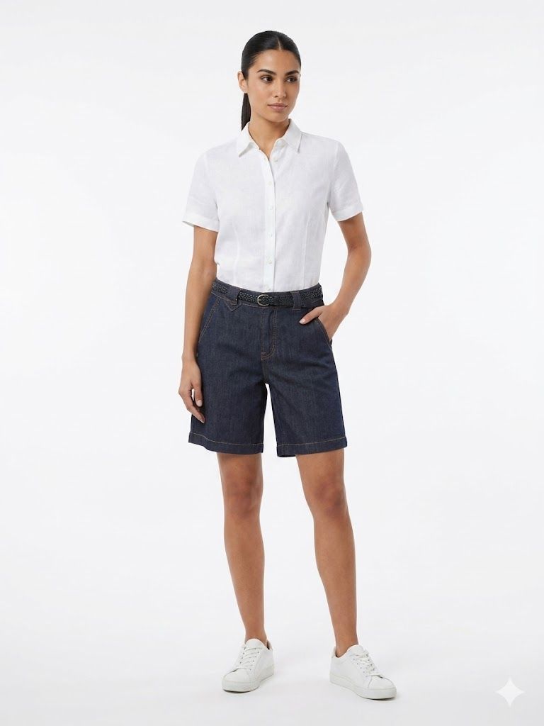 Navy Vibe Bermuda